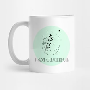 Affirmation Collection - I Am Grateful (Green) Mug